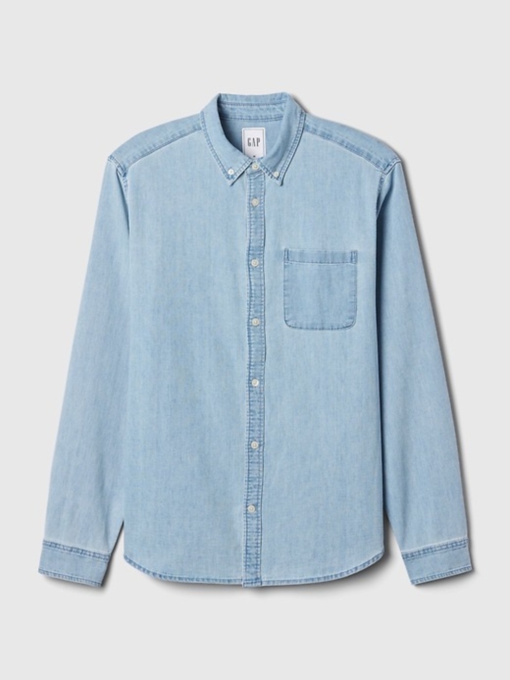 GAP Light Blue Denim Button-Down Shirt
